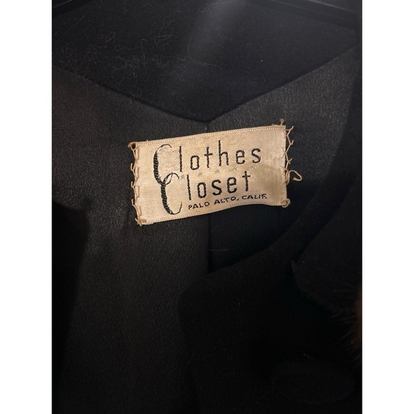 ✅ Vintage 100% Cashmere Coat with Mink Fur Collar! - Picture 4 of 4